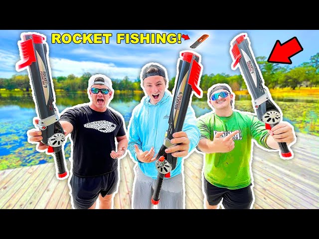 Rocket Fishing Challenge For Biggest Fish! (1v1v1) 