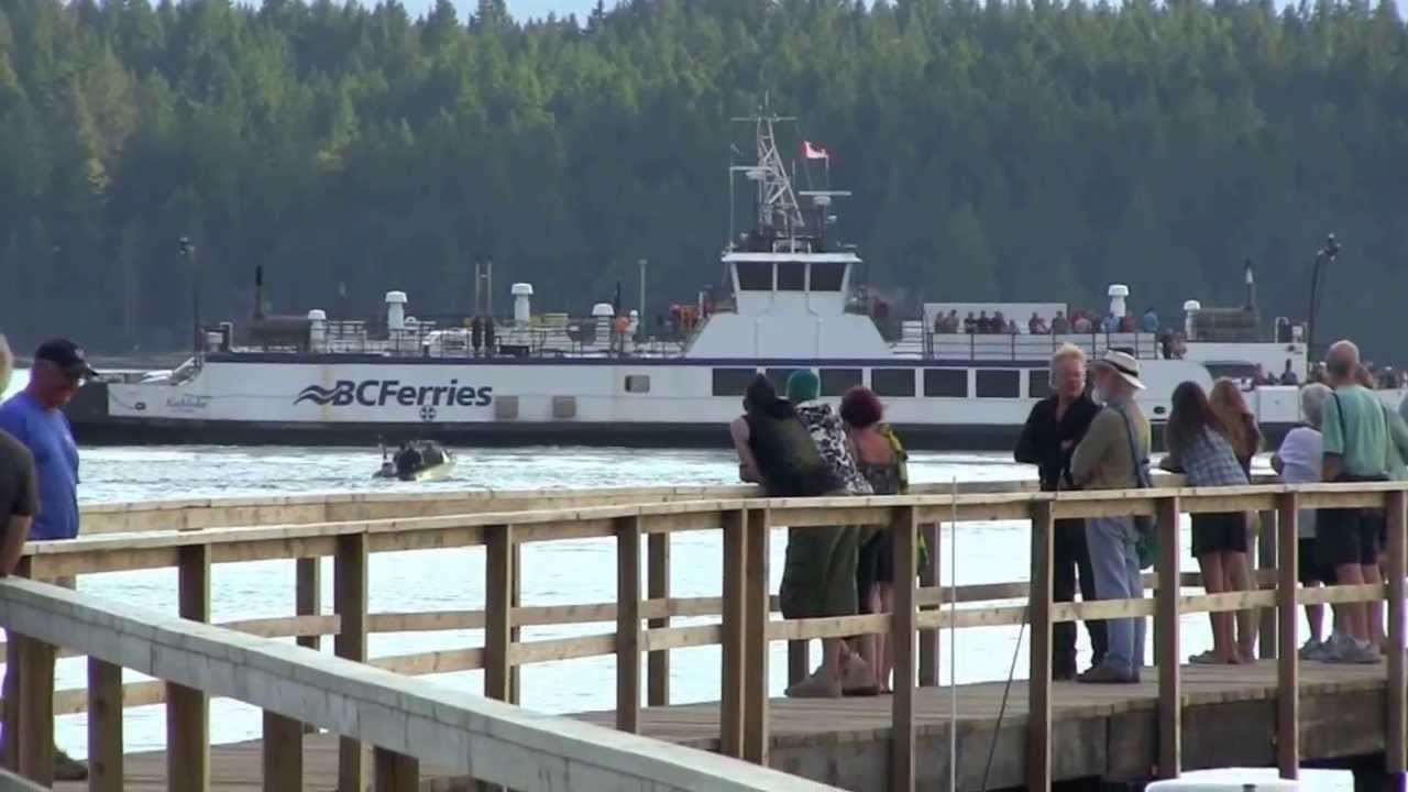 Last Ferry now sailing back to Reality LABOUR DAY HORNBY ISLAND WAVE