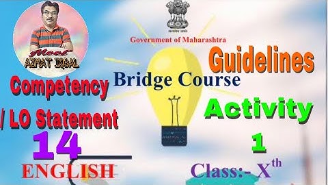 Bridge Course Class X Lo St.14 Activity No.1