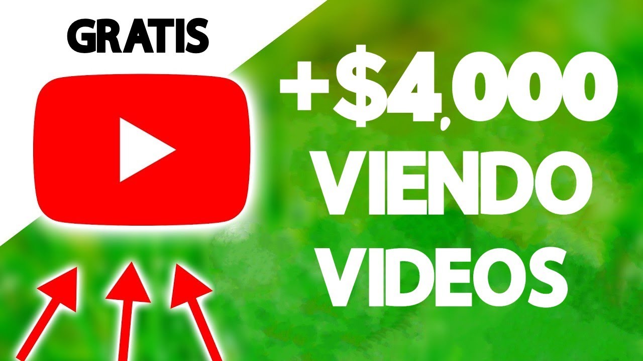 RECIBE +$4000 dolares Solo Viendo Videos (Sin Limites) Ganar dinero por internet - Jesus Avellaneda