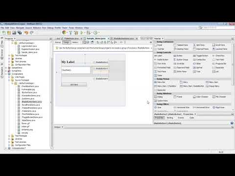 Radio Buttons in swing(JAVA)