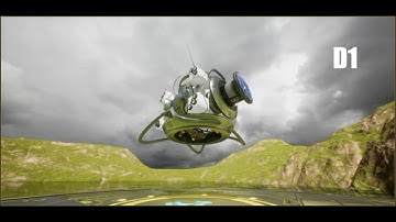 Unreal Engine 4 - D1 - Military Drone - 3D Model