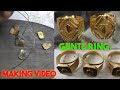 New gents gold ring designs. Homemade gold ring making video. How to make gold jewellery design