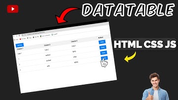 Data Table UI Design with HTML,CSS & JavaScript.Datatable genreator