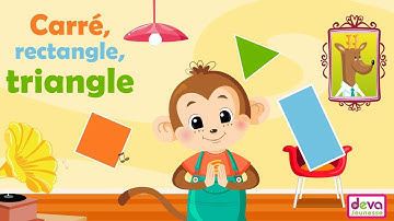 Carré, rectangle, triangle -Apprendre les figures géométriques ⒹⒺⓋⒶ Comptines pour maternelles
