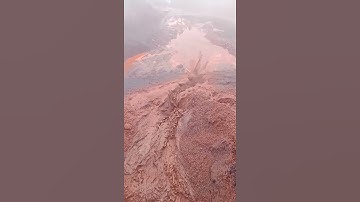 Water released with Excavator#floods#youtubeshorts#shorts #mshorts