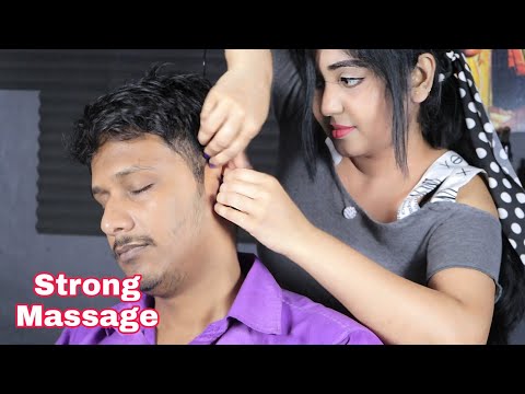 Beautiful Massage From Beautiful Indian Lady | Head Massage Neck Crack | Blackheads Remove | ASMR