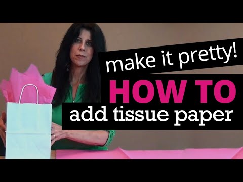 How to Put Tissue Paper in a Gift Bag  | Nashville Wraps