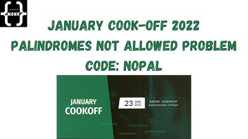 Palindromes Not Allowed Problem Code: NOPAL| January Cook-Off 2022 Division 3 | Problem Solution C++