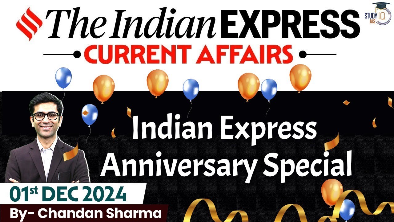 The Indian Express Newspaper Analysis | 01 Dec 2024 | Daily Newspaper ...