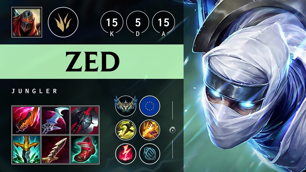 Zed Jungle vs Darius - EUW Challenger Patch 25.05