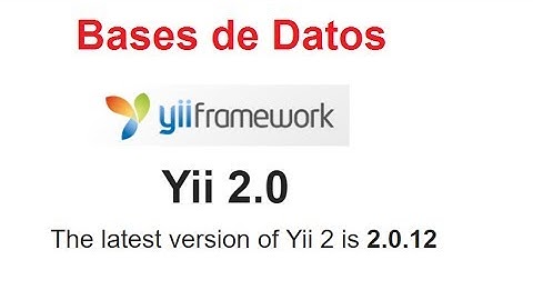 Yii 2.0 Bases de Datos