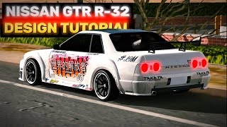 NISSAN SKYLINE R-32 BEST DRIFT LIVERY DESIGN TUTORIAL | CAR PARKING MULTIPLAYER NEW UPDATE