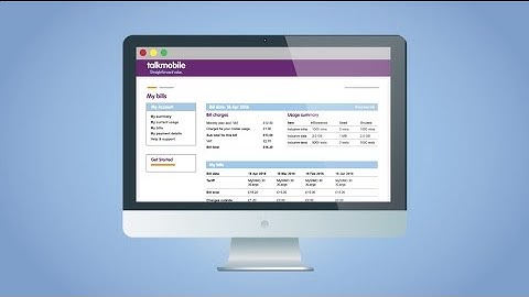 Explaining your first pay monthly bill - Talkmobile