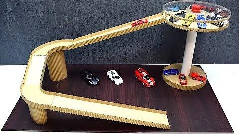 How to Make Hot Wheels track with slides from Cardboard