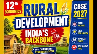 🌾 Rural Development | India’s Backbone 💪🇮🇳📚 CBSE 2027 |  🌾 Easy Explanation ✨