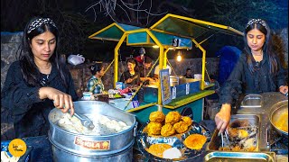 Mukherjee Nagar Brave Girl Selling Nepali Style Momos Rs. 90/- Only l Delhi Food Tour