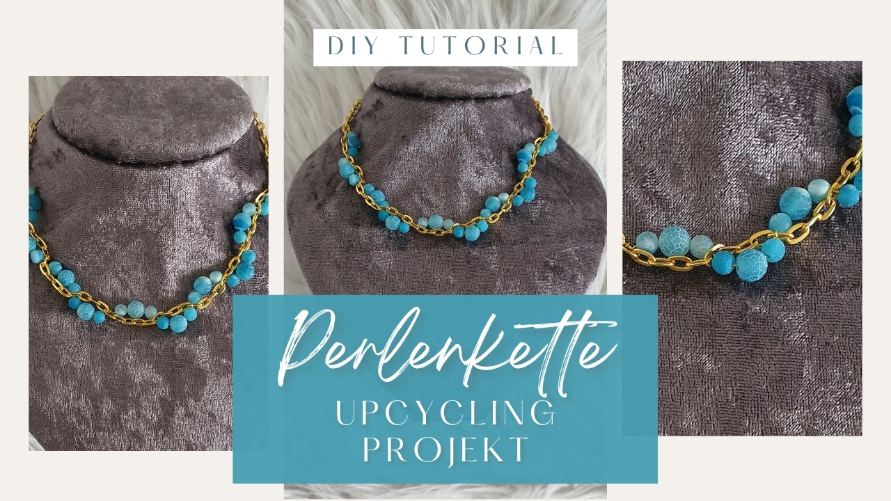 Perlenkette Upcycling Projekt / DIY Tutorial / Schmuck mit Draht basteln/ aus Alt mach Neu Nr. 2