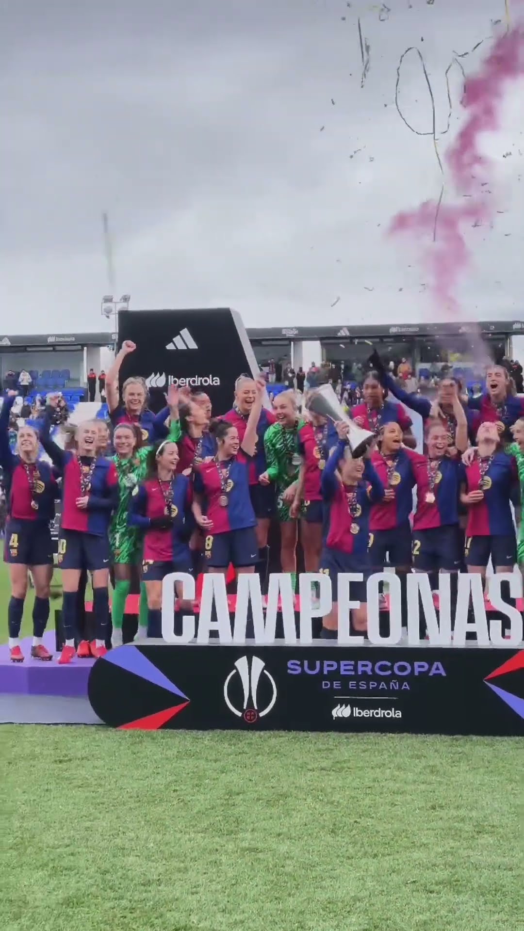 SUPERCAMPIONES! #fcbarcelona #shorts