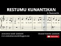 not balok restumu kunantikan - lagu wajib nasional - doremi / solmisasi
