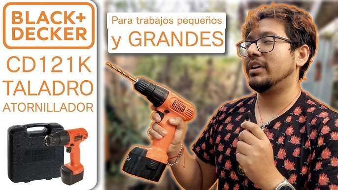 Taladro Black+Decker CD121K50-B3