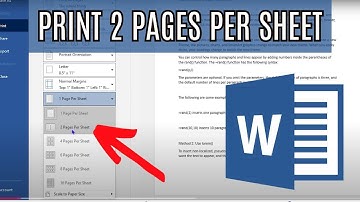 How To Print Two Pages Per Sheet In Word