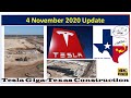 Tesla Gigafactory Texas 4 November 2020 Cyber Truck &amp; Model Y Factory Construction Update (09:30AM)