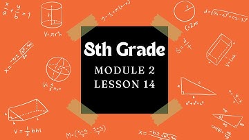 8th Grade Module 2 Lesson 14 (Eureka Math Squared)