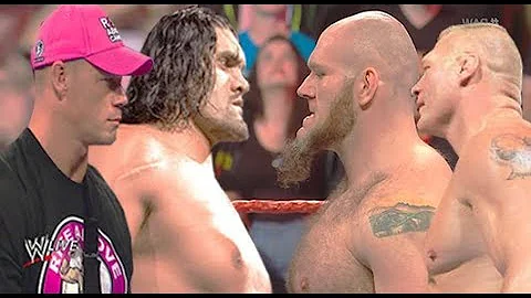 Lars Sullivan & Brock Lesnar vs John Cena & The Great Khali
