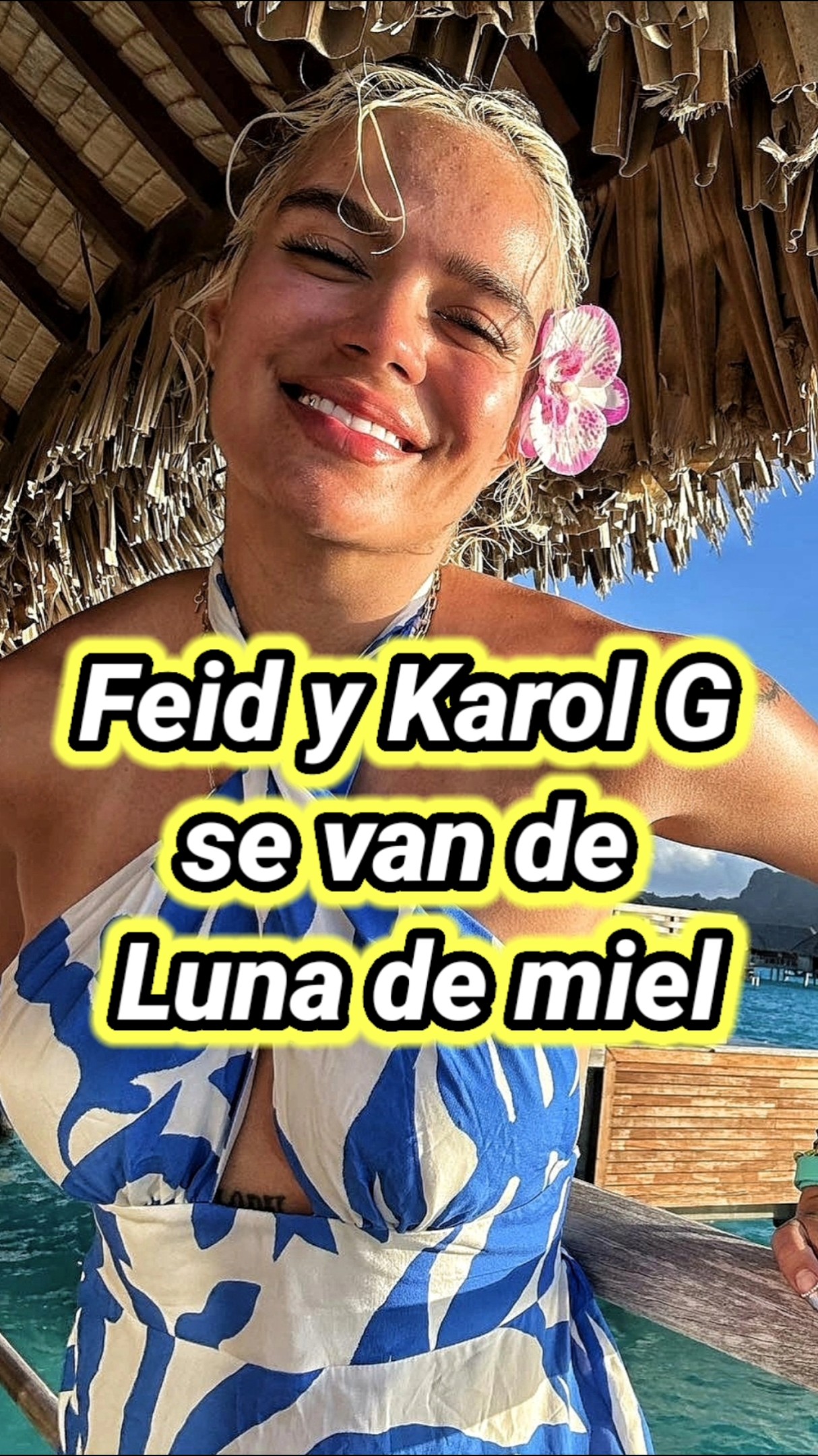 Feid y Karol G se van de Luna de miel. #karolg #feid #anuelaa