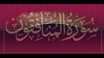 سورة المنافقون ---الشيخ عيسى عمر سناكوا