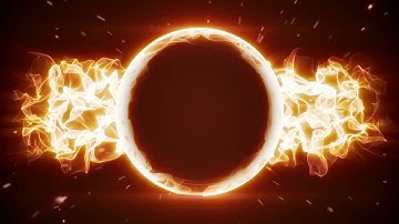 Fiery circle and fractal form loopable | Video Effects