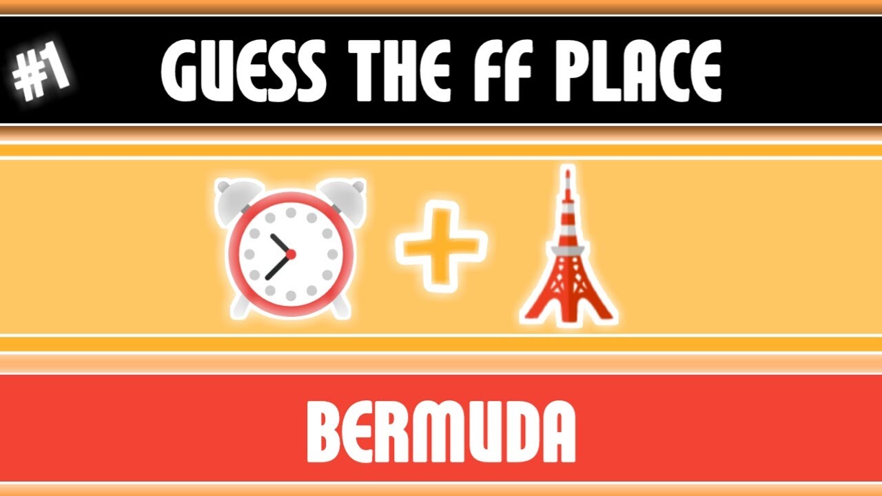 Guess the free fire place by emoji | Free fire | Bermuda | Part 1 |