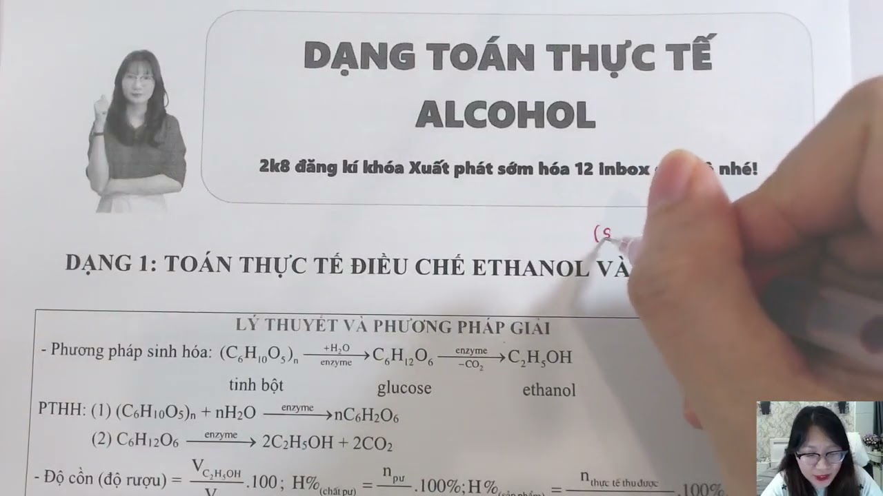 PHƯƠNG PHÁP GIẢI BT THỰC TẾ ALCOHOL