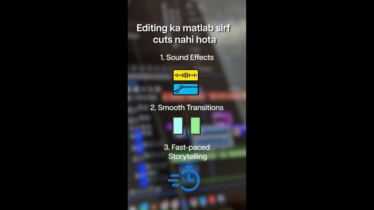 Editing is NOT just about Cuts! ✂️🚫 