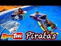 Fabrica un Barco Pirata de Carton resistente al Tiburon