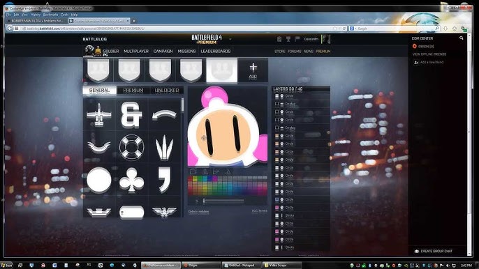 How To Download Battlefield 4 Emblems Easy Then Import Them Into Battlelog  