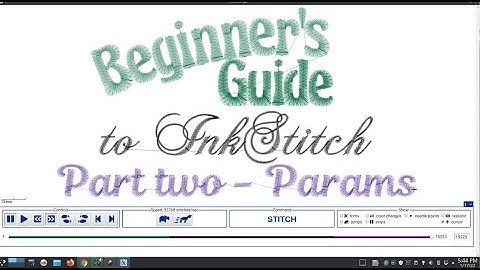 Inkstitch - Beginner