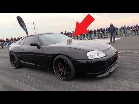 1200HP Toyots Supra W/ Hood Exhaust - Insane Accelerations!