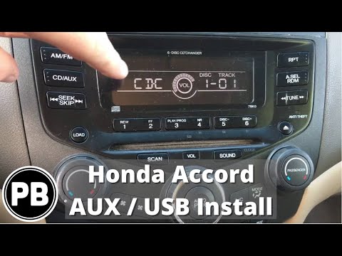 2003 - 2007 Honda Accord Factory Aux / USB Install