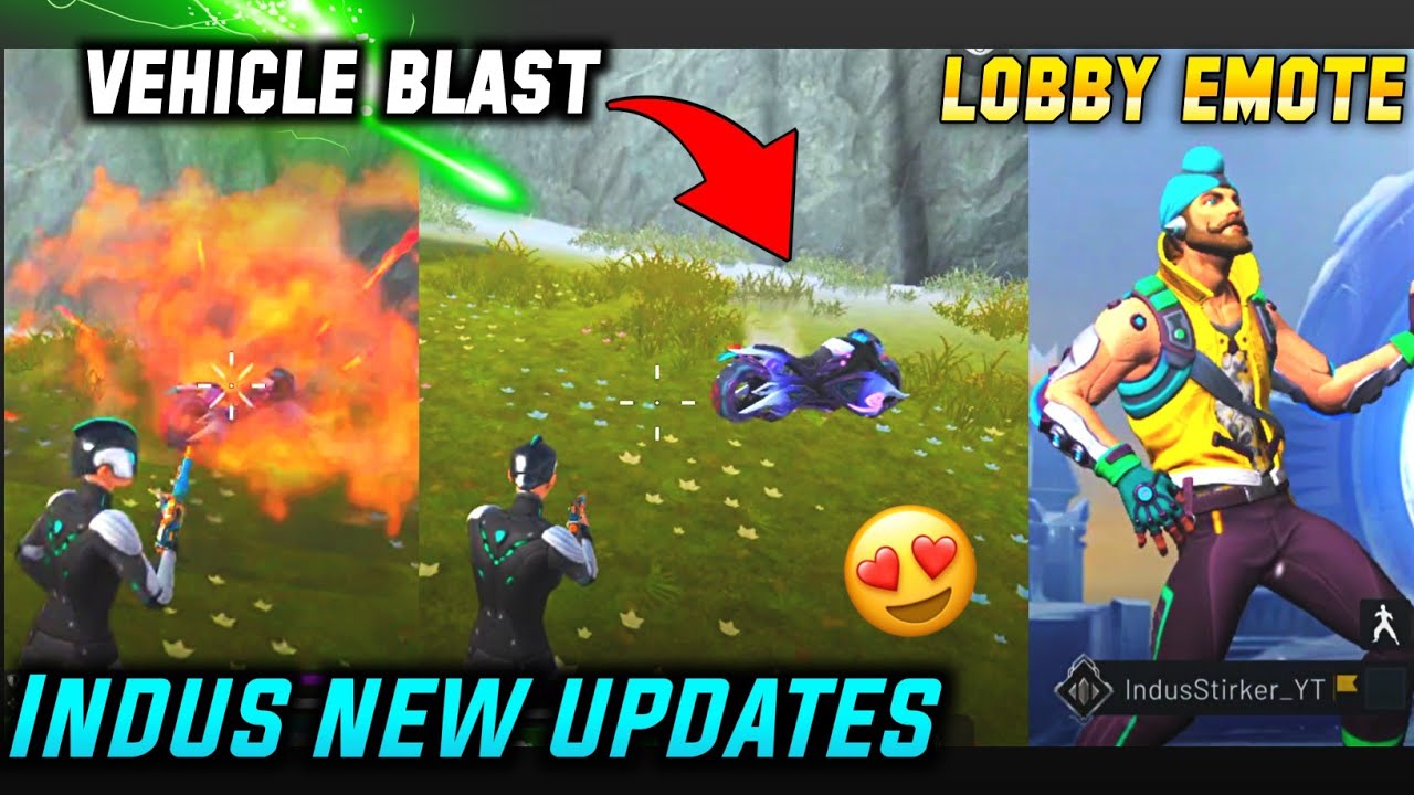 INDUS BR NEW UPDATE 😍| VEHICLE 2.0 | LOBBY EMOTE | FIX BUG AND LAG ISSUE | INDUS BATTLE ROYALE