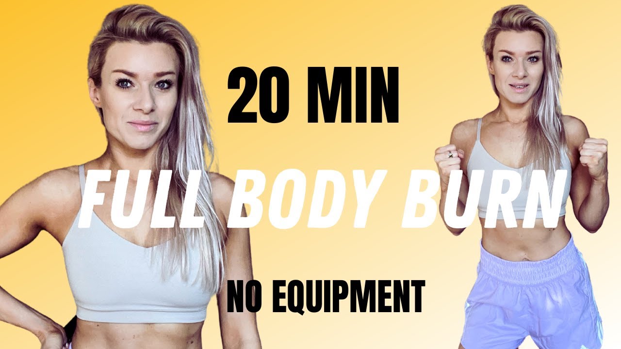 20 MIN TOTAL BODY BURN CARDIO & HIIT WORKOUT AT HOME NO REPEAT NO ...