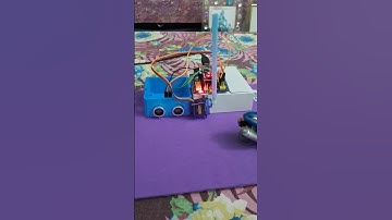 Automated boom barrier using ultrasonic sensor #arduinonano