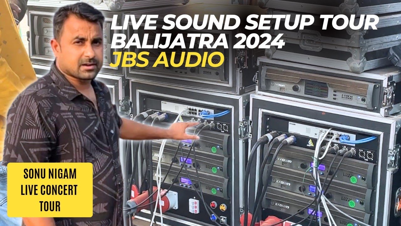 Full Live Sound Setup Tour of Sonu Nigam Concert  || JBS Audio || Balijatra 2024 Cuttack