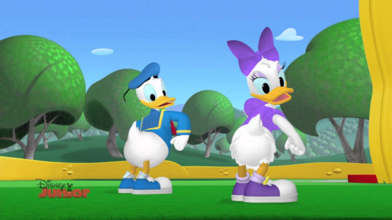 Disney Junior İle Hareket Edin Donald ve Daisy Gibi Kuyruk Salla