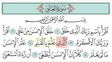 سورة العلق آية (4)