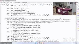 7/11/22 Holmen Board of Education Meeting
