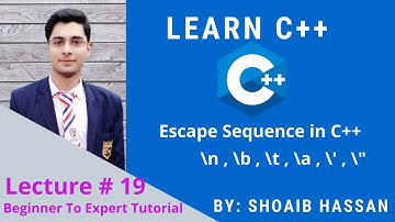 19 – Escape sequence in c++ with example in urdu | Escape sequence character in C++ |Tech guidelines