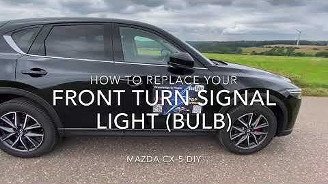 How to replace your front turn signal light (bulb) Mazda CX-5