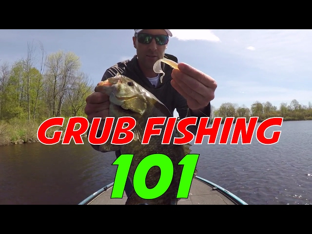 How To Fish For Bass With Grubs - Catching Smallmouth Bass on Plastic Grubs  
